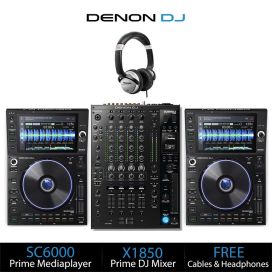 Denon DJ SC6000 & X1850 Prime DJ Equipment Bundle Deal 
