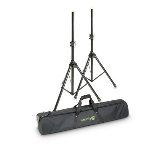 Gravity SP5212B Steel Speaker Stand Pair with Carry Bag