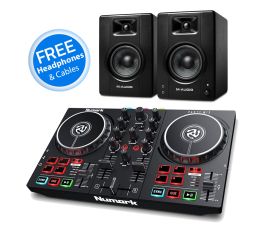 Numark Party Mix mk2 and M-Audio BX4 Speaker DJ Package