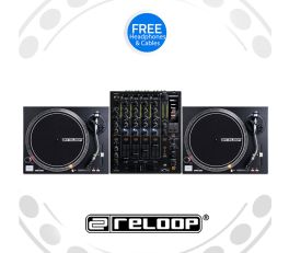 Reloop RP-4000 Turntable and RMX-60 Mixer DJ Equipment Package