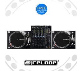 Reloop RP-7000Mk2 Turntable and RMX-60 Mixer DJ Equipment Package