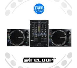 Reloop RP-8000Mk2 Turntable and RMX-22i Mixer DJ Equipment Package
