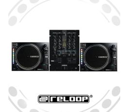 Reloop RP-8000 Turntable and RMX-33i Mixer DJ Equipment Package